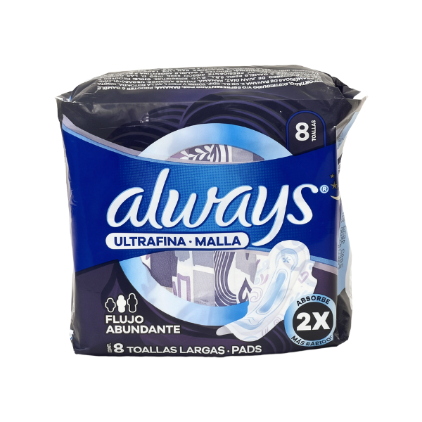 always toalla seca noche 45g x 12