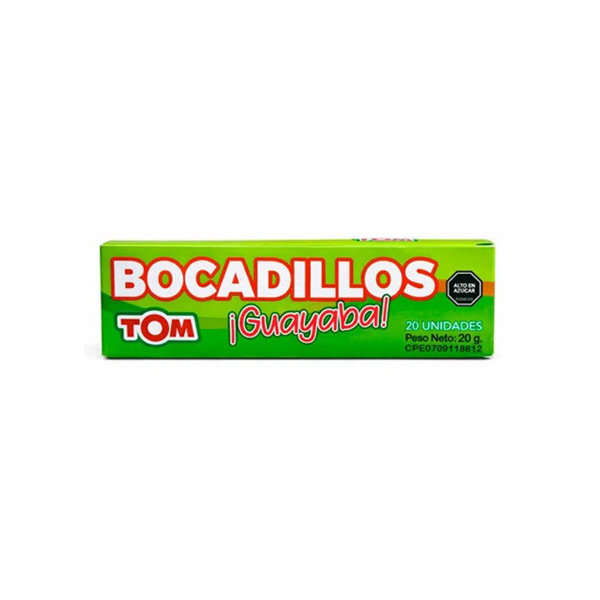 bocadillos de guayaba 20und 20g x 28