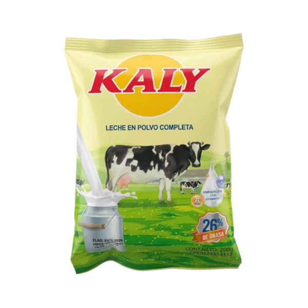 leche polvo kaly 200g x 36