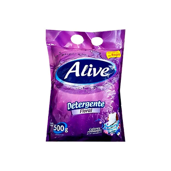 detergente floral  alive 500g x 24