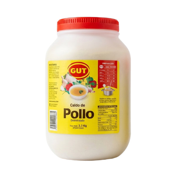caldo de pollo gut 3.3kg x 4