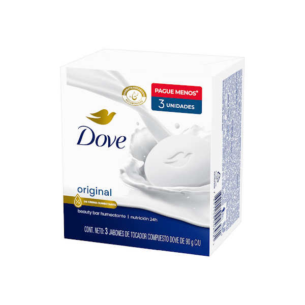 jabon dove 90g tripack x 12