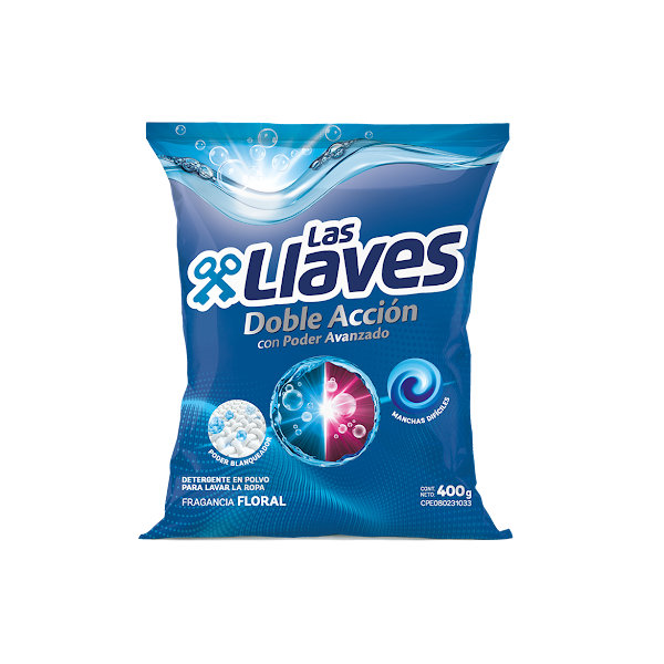 detergente  las llaves 400g x 30