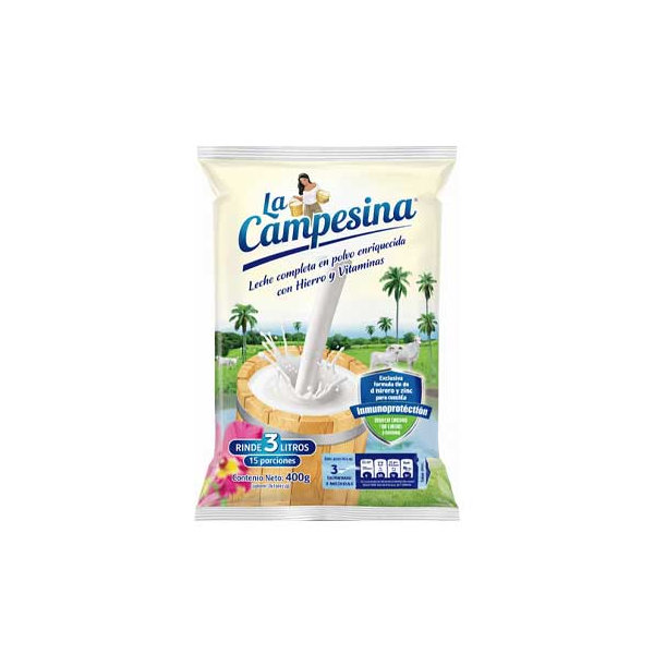 leche la campesina 400g x 25