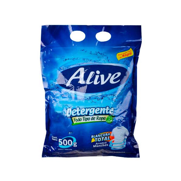 detergente todo tipo alive 500g x 24