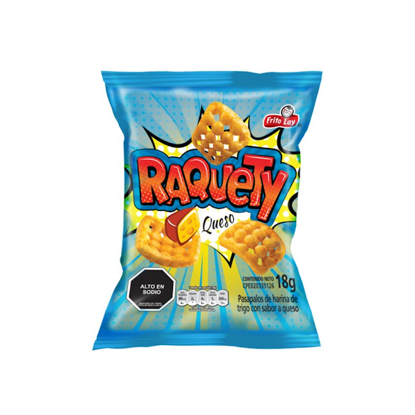 raquety queso 18g 1x12un